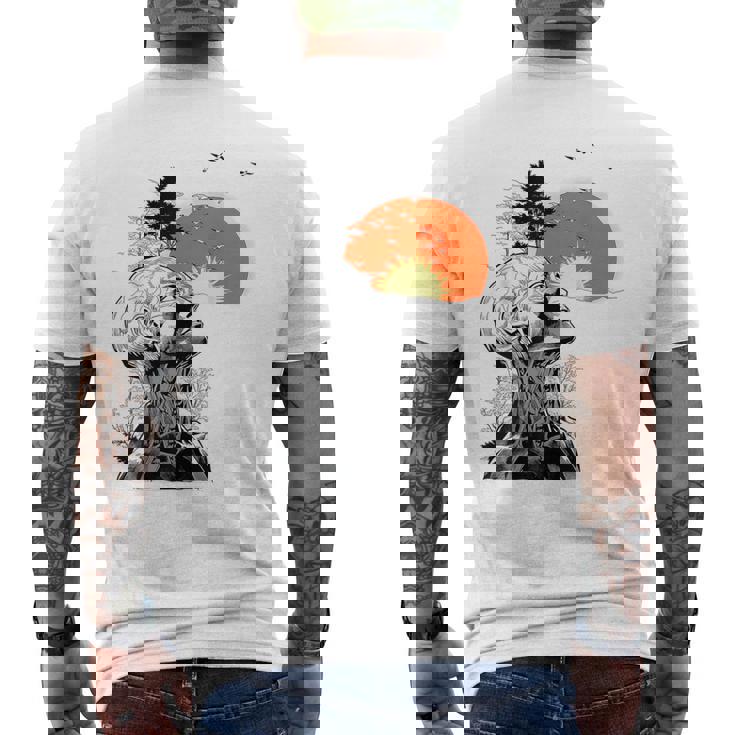 Graphique Arbre Humain De Gueule T-shirt imprimé au dos