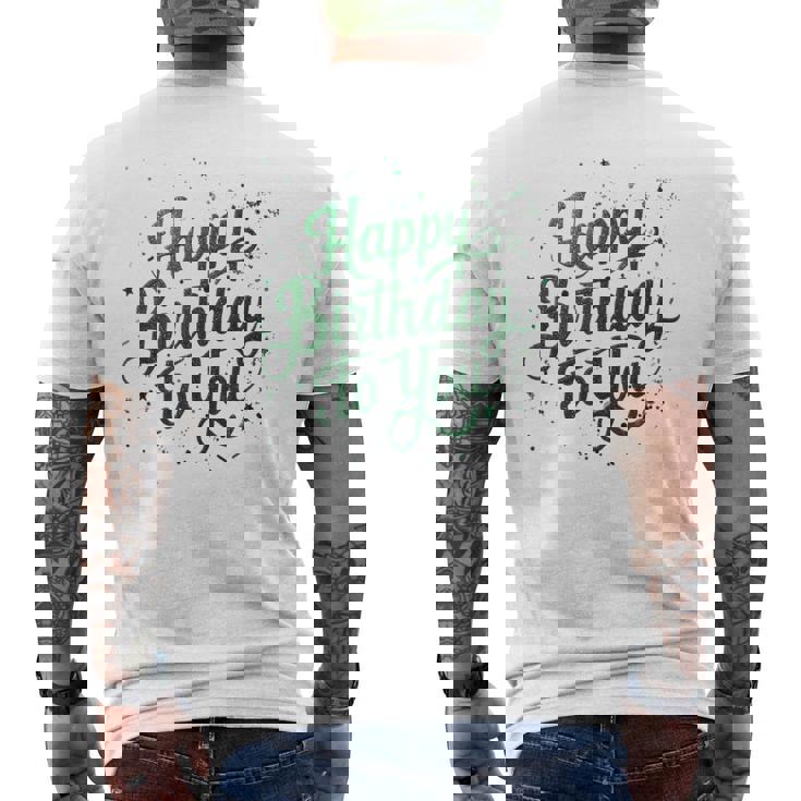 Happy Birthday To You バースデーパーティー メンズ レディース キッズ メンズTシャツ バックプリント