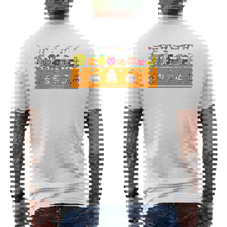 Happy Birthday！ ぷっぷる メンズTシャツ バックプリント