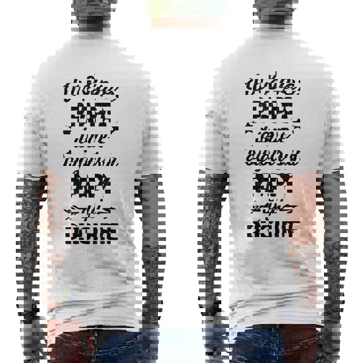 Hommeuper Papa Papy Qui Déchire Humour Retraité Papi Rigolo T-shirt imprimé au dos