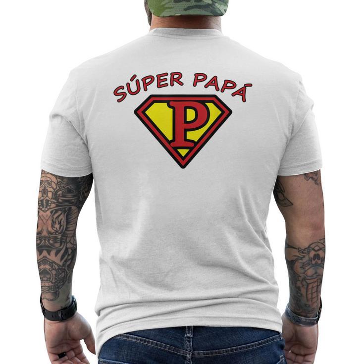 Hommeuper Papauper Heroe Playera Cadeau Pour Papa T-shirt imprimé au dos