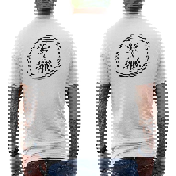 Life Is Happy メンズTシャツ バックプリント