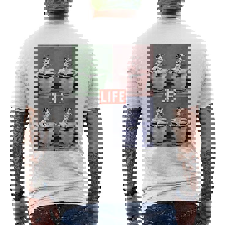 Life Picture Collection 猫（1） メンズTシャツ バックプリント