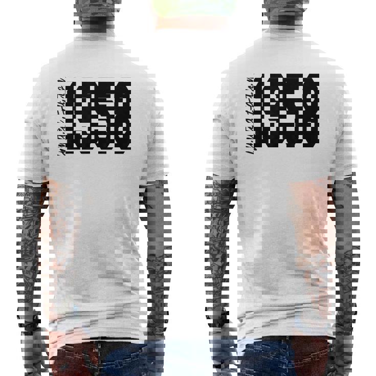 Limited Edition 1958年生まれ、68歳の誕生日 メンズTシャツ バックプリント