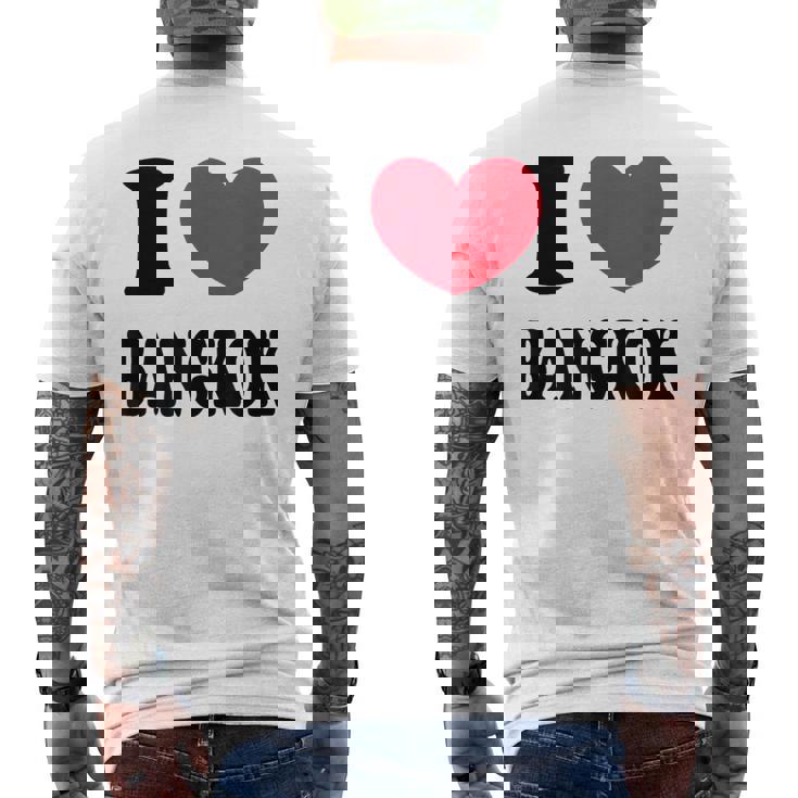 I Love Bangkok バンコクが大好き メンズTシャツ バックプリント