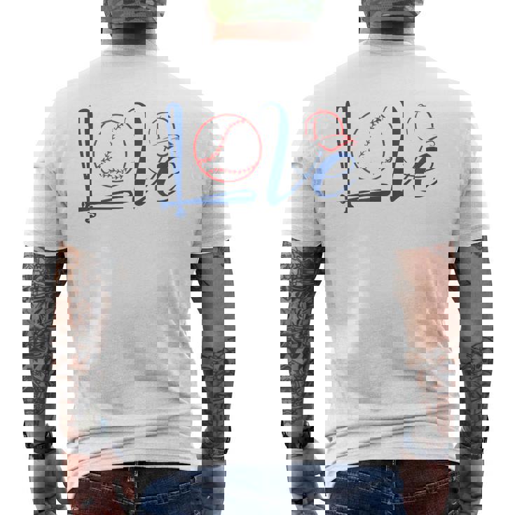 Love Baseball 野球 ギャク パロディ 名言 ジョーク メンズTシャツ バックプリント