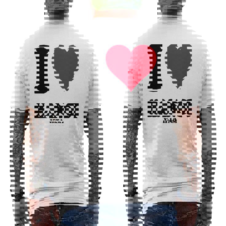 I Love Hanoi メンズTシャツ バックプリント