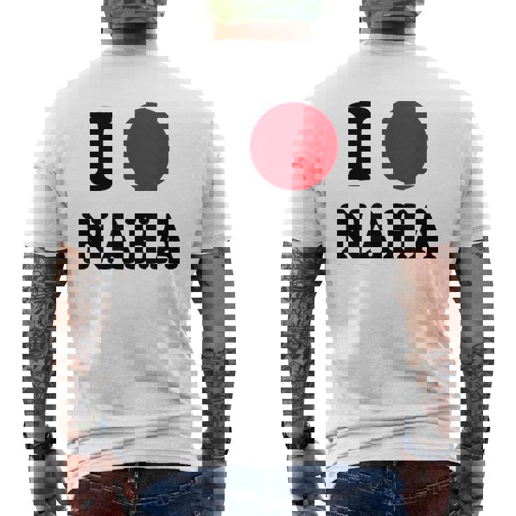 I Love Naha 那覇大好き メンズTシャツ バックプリント