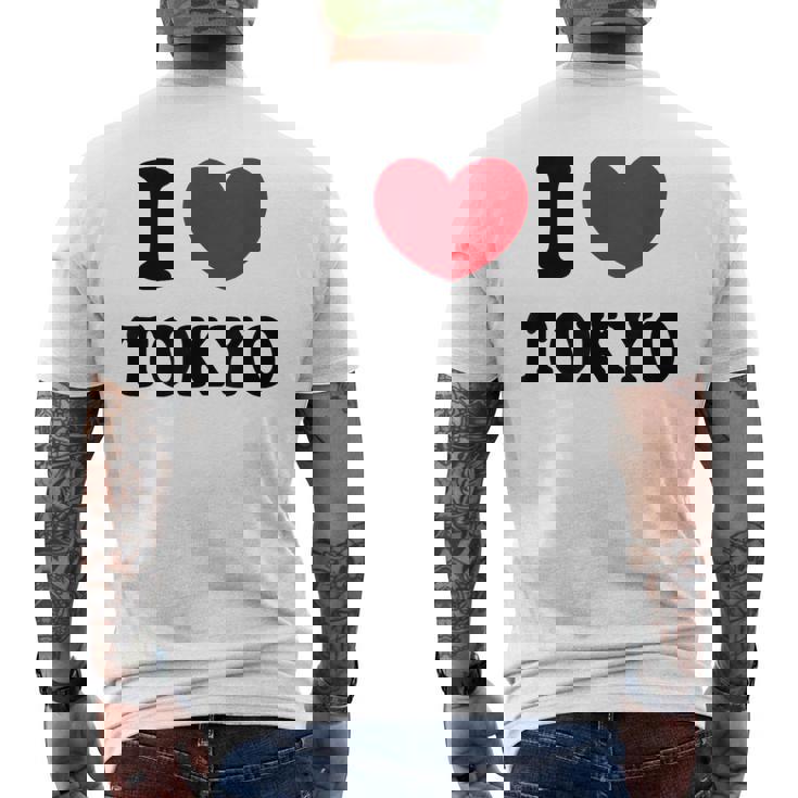 I Love Tokyo 東京が大好き メンズTシャツ バックプリント