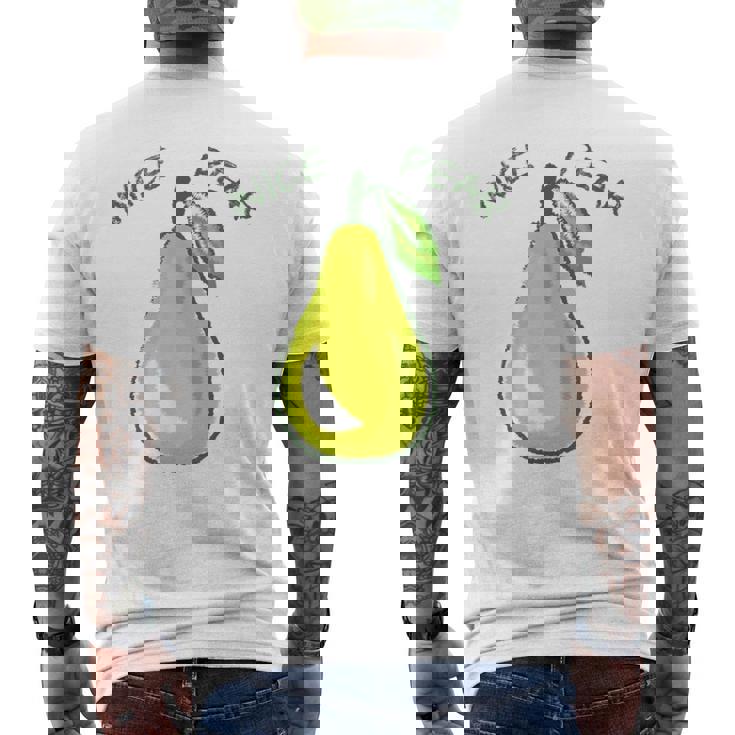 Nice Pear Fruity Égétalien T-shirt imprimé au dos