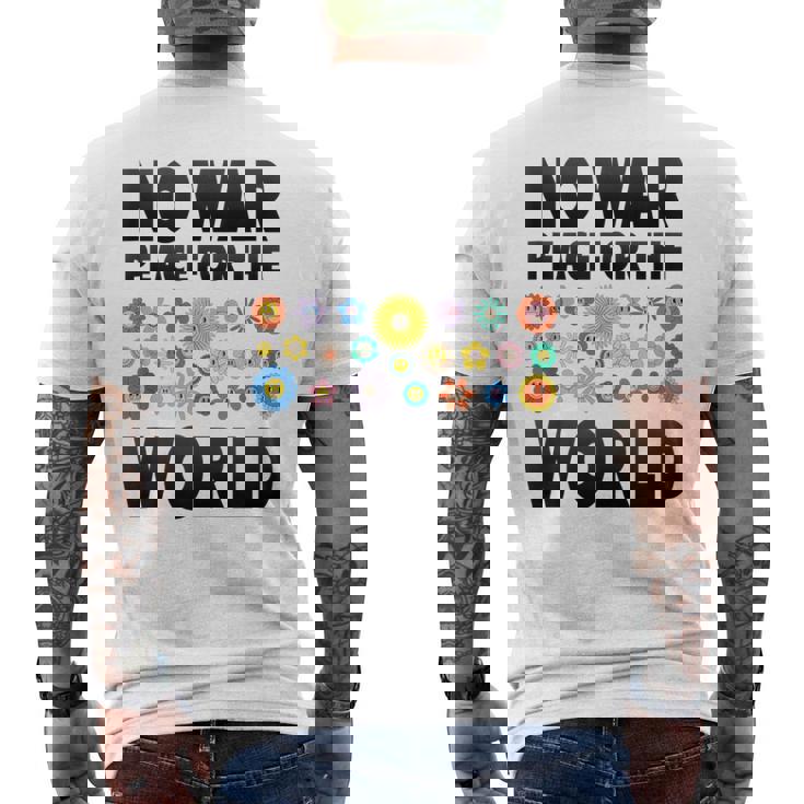 No Guerra Paz Antiguerra No Guerra In Mangas Camiseta Hombre Estampado Espalda