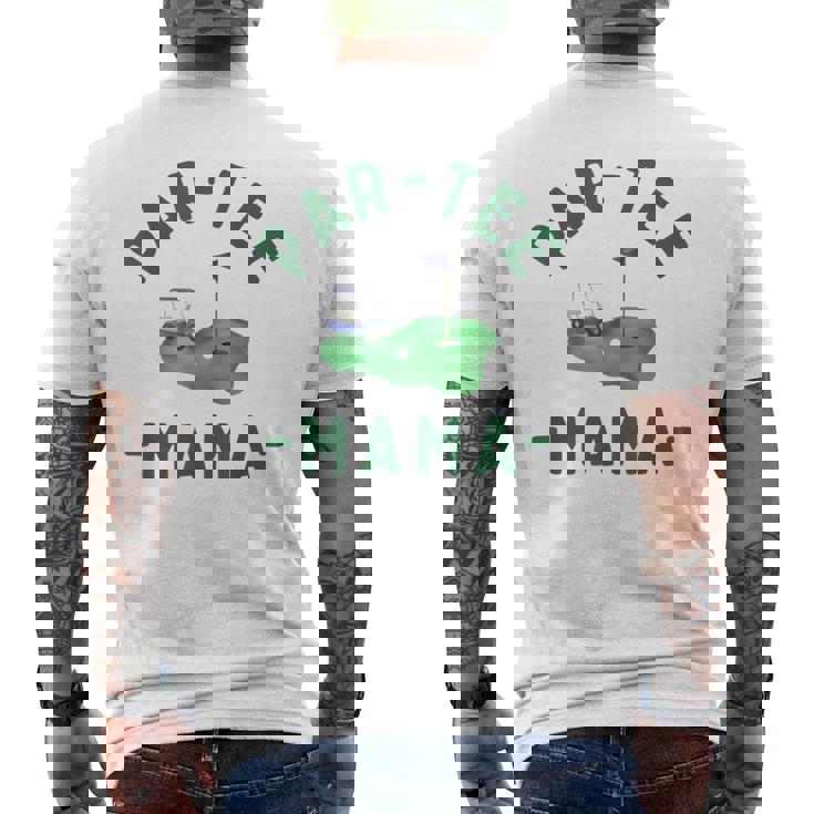 The Par Tee Mama Hole In One Golf Parents Matching Family Men's Back Print T-Shirt