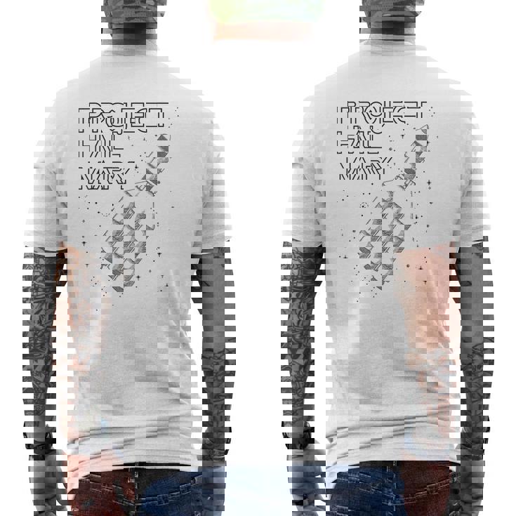 Project Hail Mary 宇宙ロケット船 メンズTシャツ バックプリント