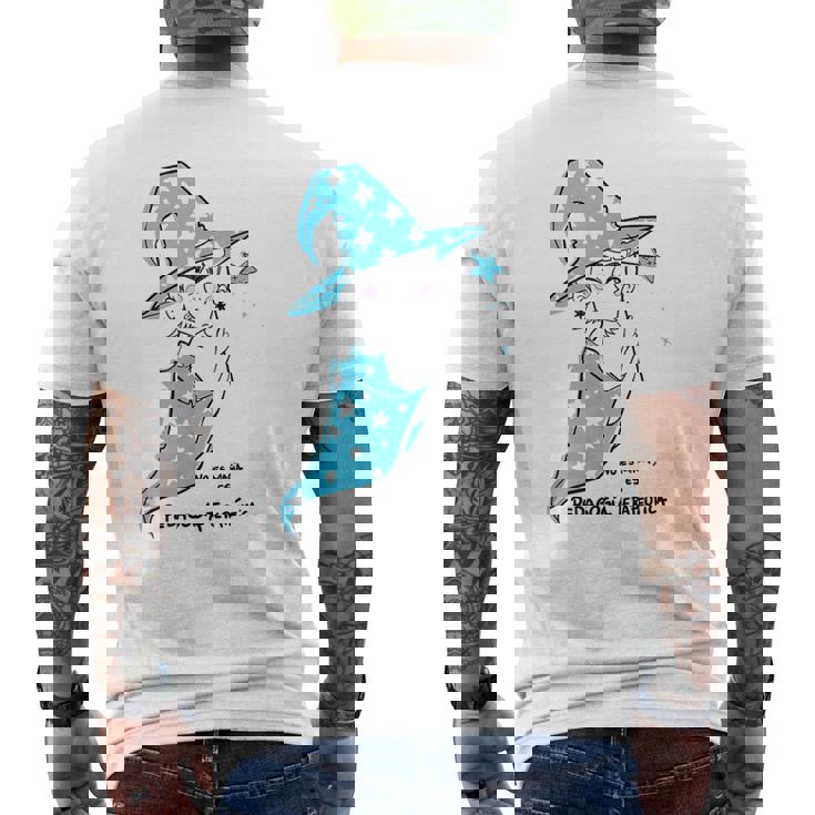 Pt “No Es Magia Es Pedagogía Terapéutica” Camiseta Hombre Estampado Espalda