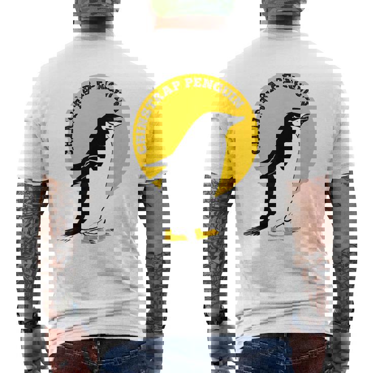 Reins ペンギン チンストラップ メンズTシャツ バックプリント