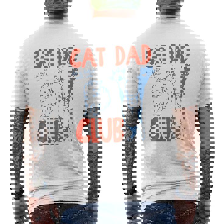 Sul Retro Cat Dad Club Life Is Better With Cats Festa Del Papà T-shirt da uomo con stampa posteriore
