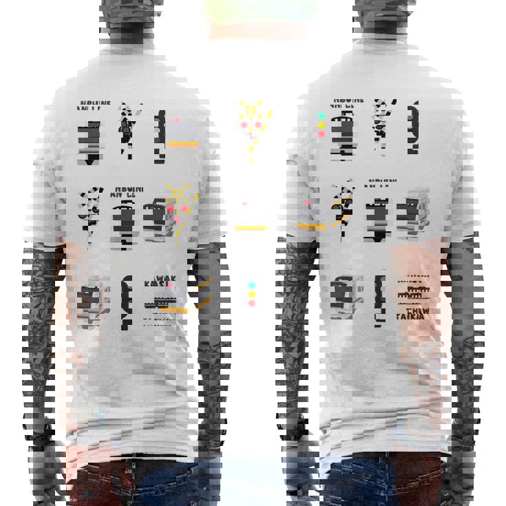 Tokyo Train 南武線 メンズTシャツ バックプリント