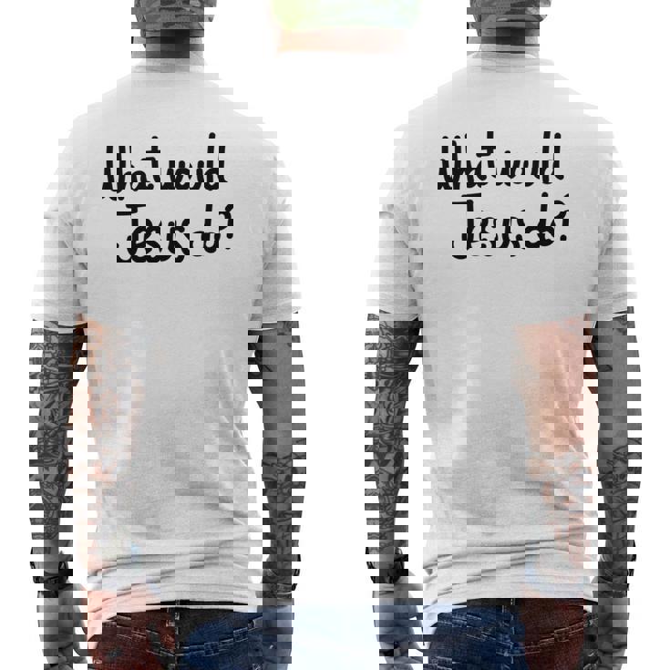 What Would Jesus Do 長袖tシャツ メンズTシャツ バックプリント