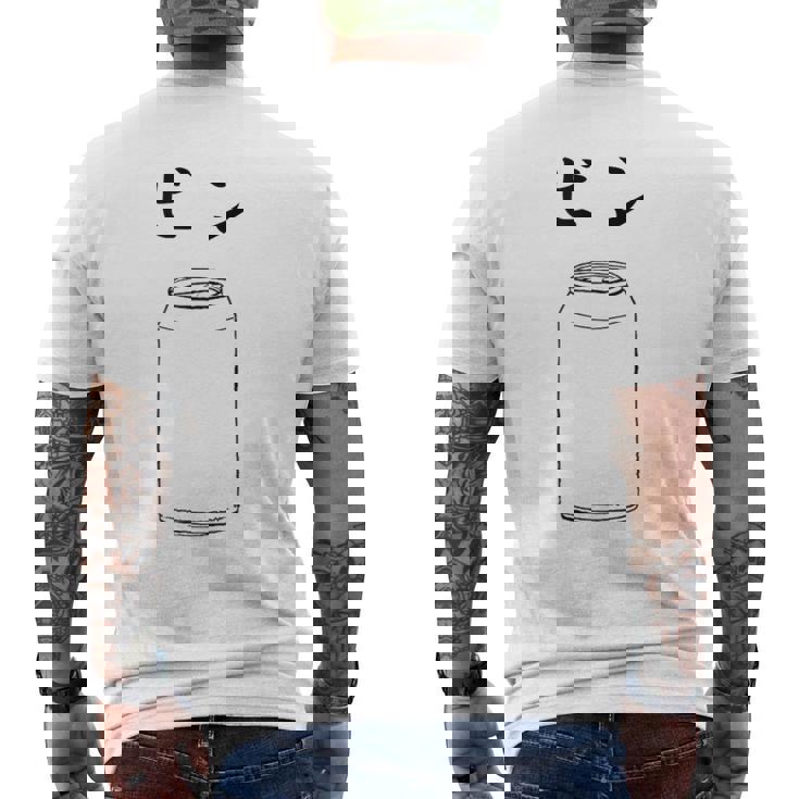 【ビン】おもしろ 面白い ウケる ふざけ ネタ 笑える 宴会用 文字 言葉 まぬけ メンズTシャツ バックプリント