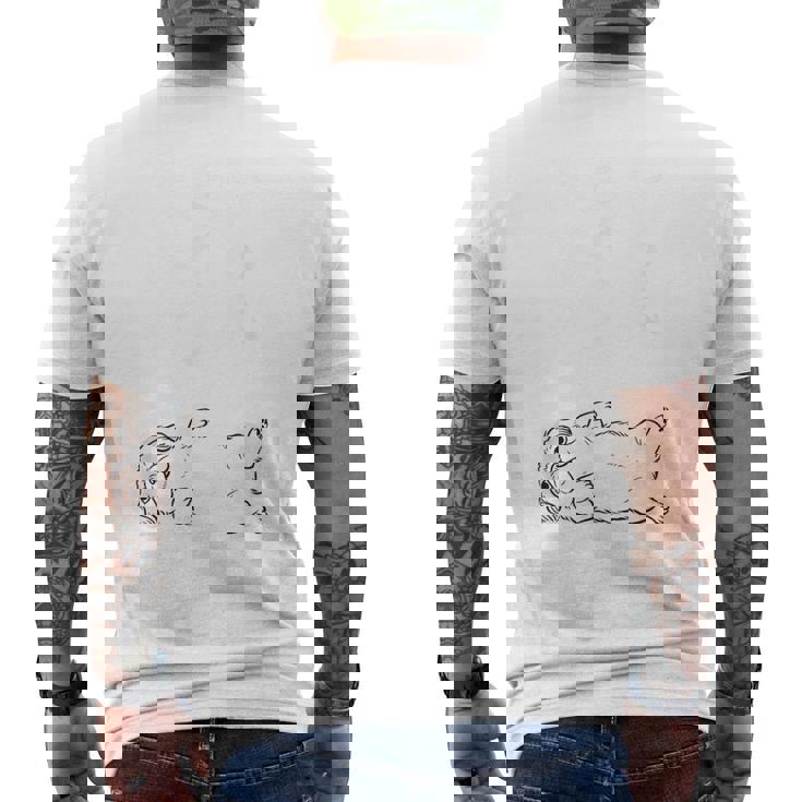 やる気スイッチ故障中 ペキニーズ グッズ 犬 おもしろ 面白い ネタ 笑える 和風 メンズTシャツ バックプリント