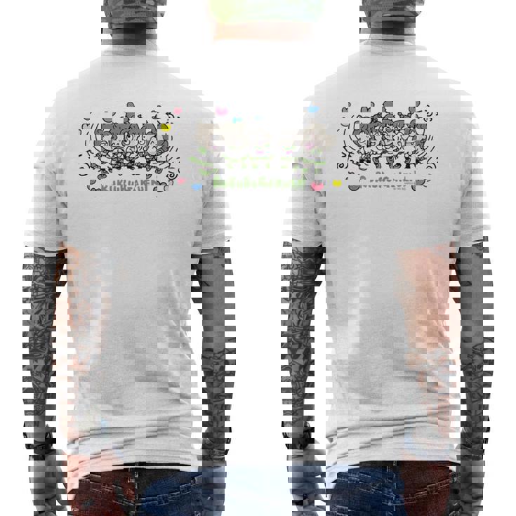 るるる学園 くるっっ ライトカラー メンズTシャツ バックプリント