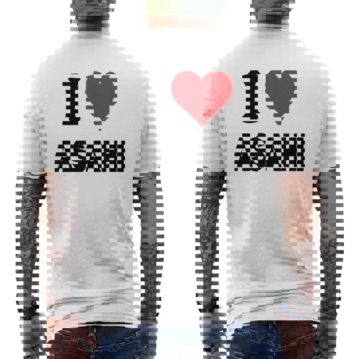 アイハート アサヒジャパン ラブ日本土産アイテム メンズTシャツ バックプリント