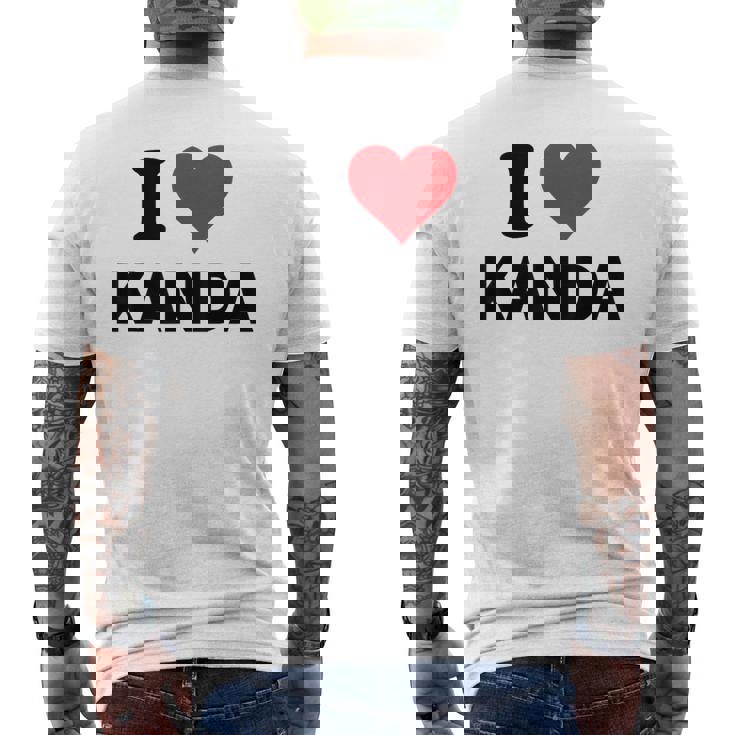 アイハート 神田ジャパンラブ 日本のお土産品 メンズTシャツ バックプリント