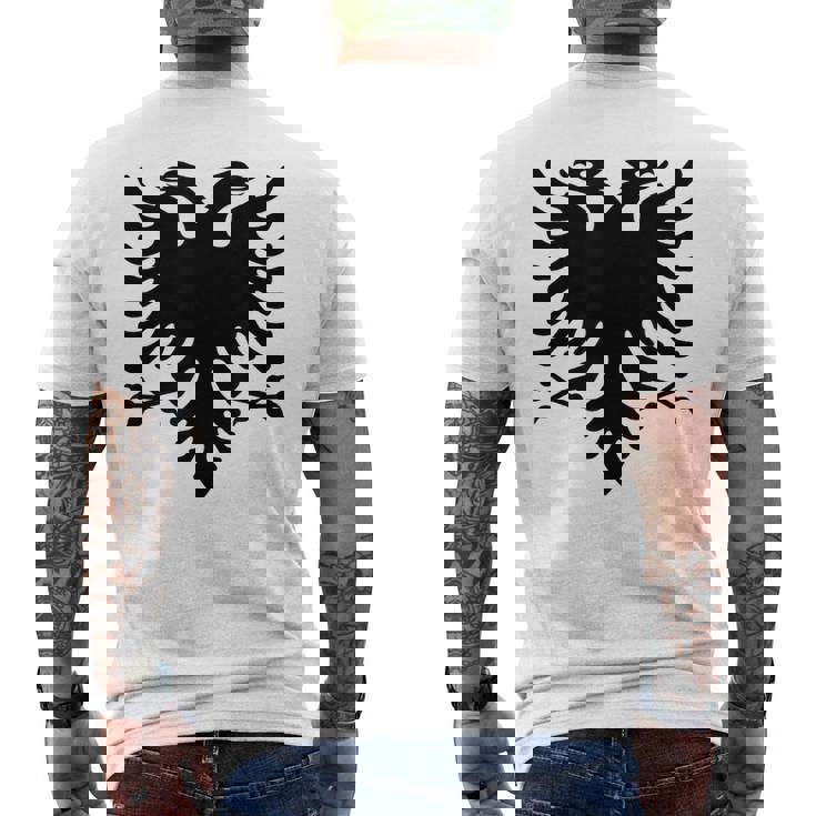 アルバニア国旗 アルバニア バルカン アルバニア国旗 アルバニア国旗 アルバニア国旗 メンズTシャツ バックプリント