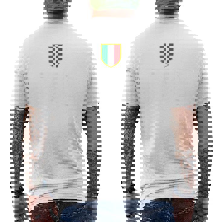 イタリア イタリアの国旗 イタリアのお土産 メンズTシャツ バックプリント