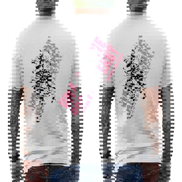 ウマ娘 プリティーダービー サクラチヨノオー メンズTシャツ バックプリント