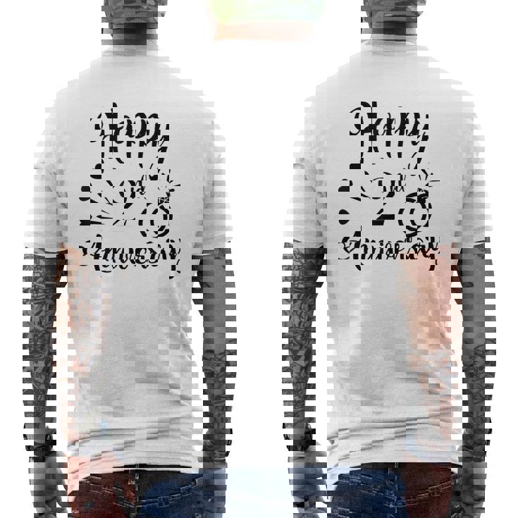 カップル2周年記念プレゼント クールな2周年記念 メンズTシャツ バックプリント