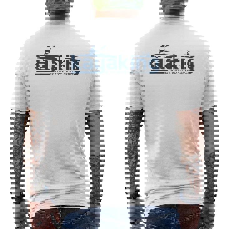 カヤックは俺のスポーツだよカヤックはカヤック メンズTシャツ バックプリント