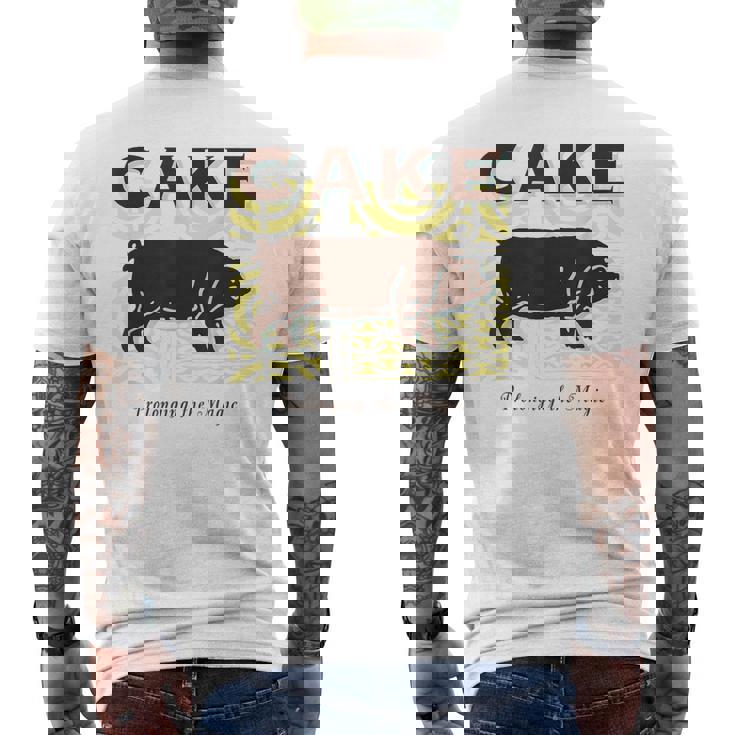 ケーキ 長引き The Magic メンズTシャツ バックプリント