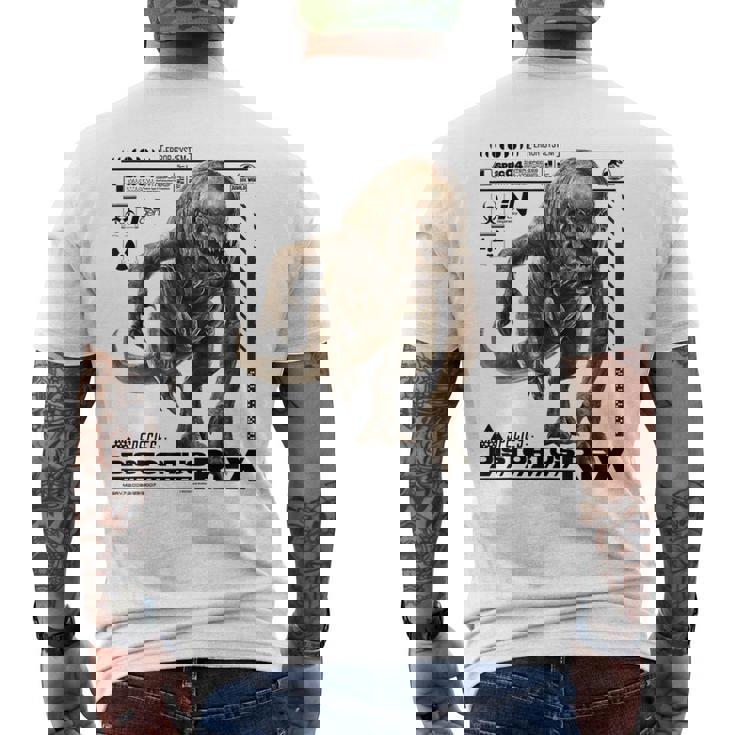 ジュラシック・ワールド Distortus Rex Ingenpecies File メンズTシャツ バックプリント