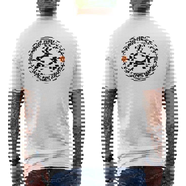 スパニッシュ教会 フライングスパゲッティモンスター Fsm メンズTシャツ バックプリント