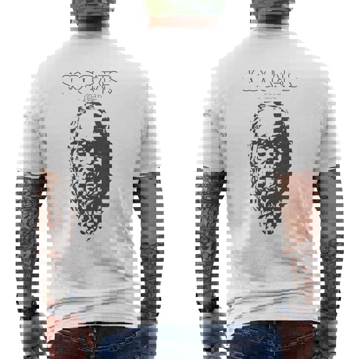 ソクラテスtシャツ 古代ギリシャ哲学者 メンズTシャツ バックプリント