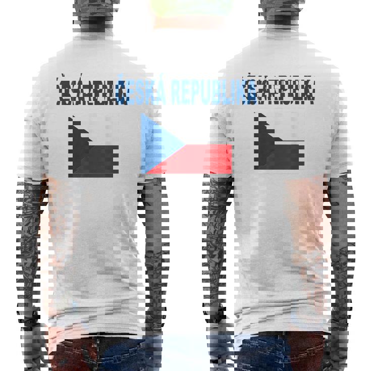 チェコ国旗 チェコ国旗 チェコ国旗 チェコlajka Ceske メンズ レディース メンズTシャツ バックプリント