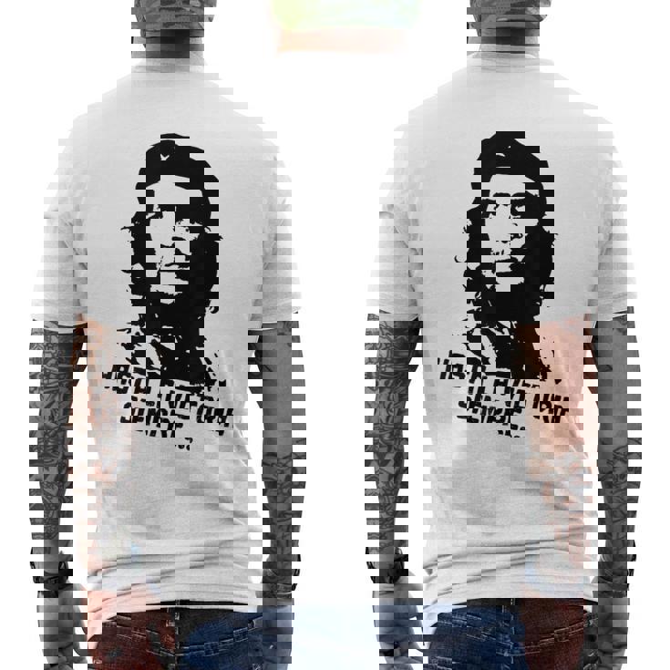 チェ・ゲバラ・キューバ革命「ハスタ・ラ・ヴィクトリア・シェンプレ」 メンズTシャツ バックプリント