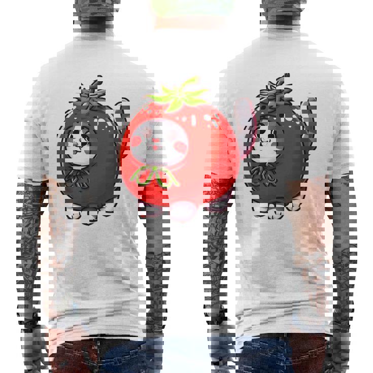 トマトの猫 コスチューム メンズTシャツ バックプリント