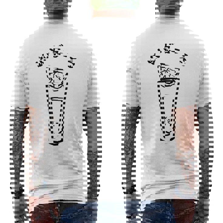 ハイボールリキュール メンズTシャツ バックプリント