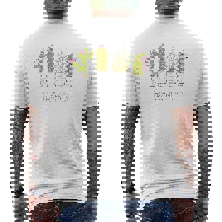 ハリネズミのパーフェクトマッチ メンズTシャツ バックプリント