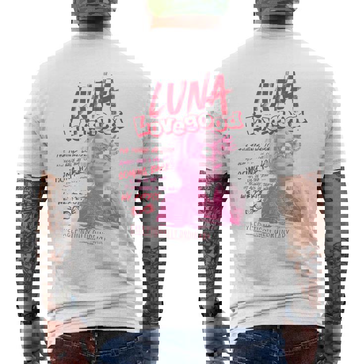 ハリー・ポッター 新デザイン 2025 ルナ・ラブグッド。 メンズTシャツ バックプリント