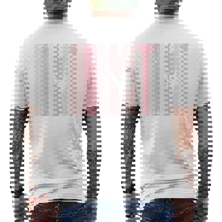 バレエ カットアウト アラベスク バックプリント ダンス メンズTシャツ バックプリント