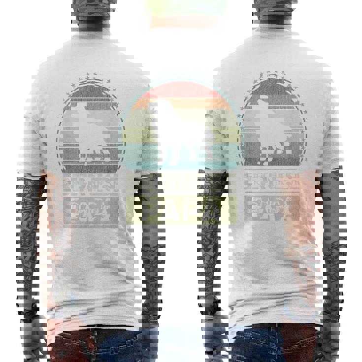 バーニーズパパ 父の日 バーニーズマウンテンドッグ メンズTシャツ バックプリント