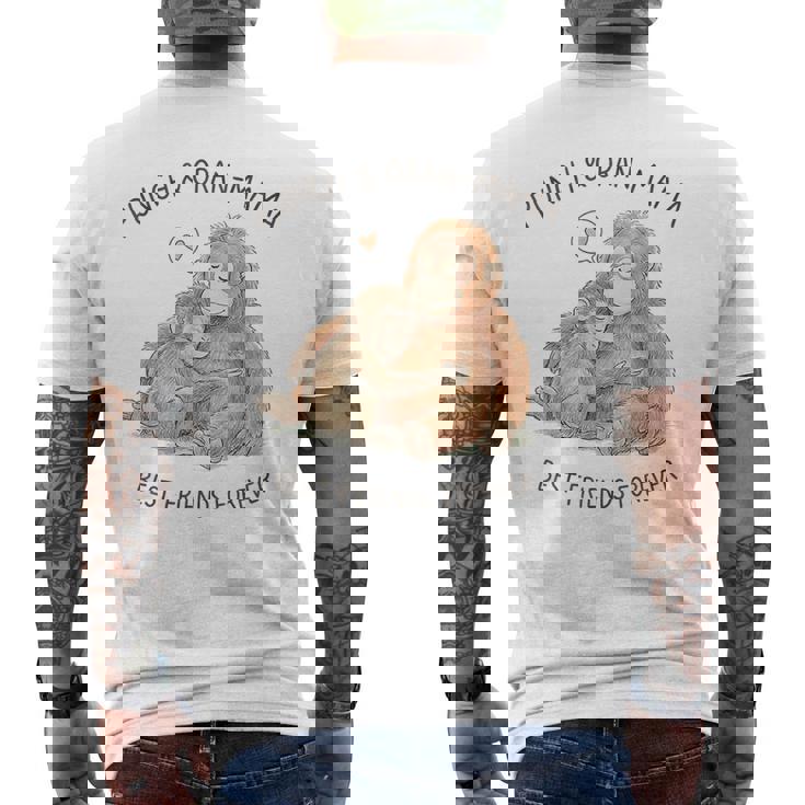 パンチとオランママのベスト・フレンズ・フォーエバー メンズTシャツ バックプリント