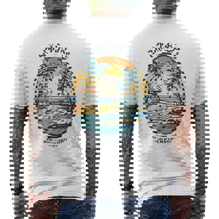 ボラボラ島 フランス領ポリネシア ボラボラ島 メンズTシャツ バックプリント