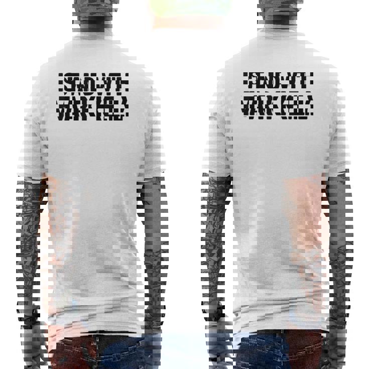 マーク・ケリーと立ち、投票ブルー、政治アパレル2026 メンズTシャツ バックプリント