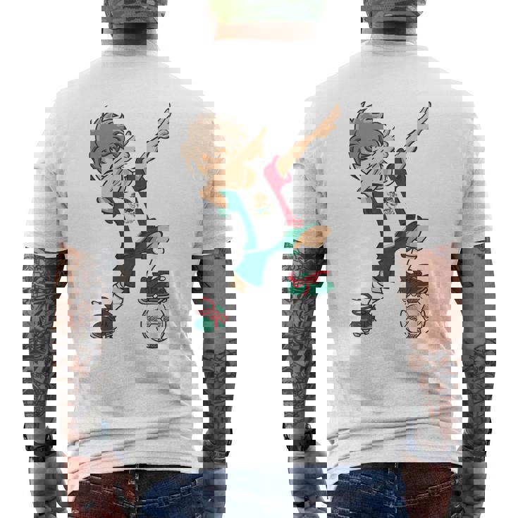 メキシコ国旗 Mexicooccer Flag メキシコ代表サッカー メンズTシャツ バックプリント