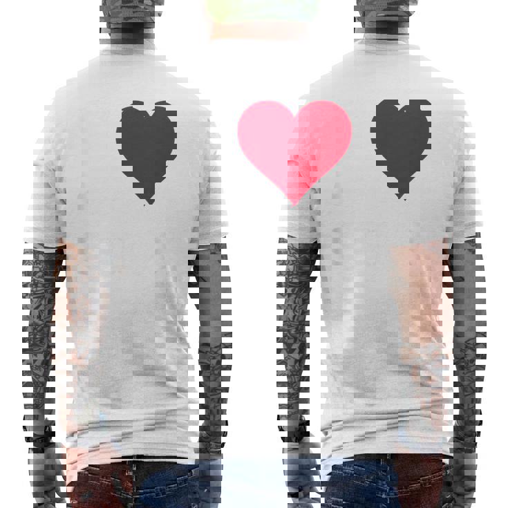 レッドハート I Lovehion メンズTシャツ バックプリント