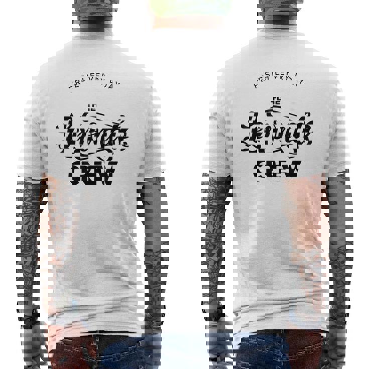 レモネードスタンドシャツ クルーアンドボス レモンジュース サマーイエロー メンズTシャツ バックプリント